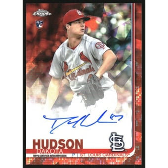 2019 Topps Chrome Sapphire Rookie Autographs Orange #CSADH Dakota Hudson