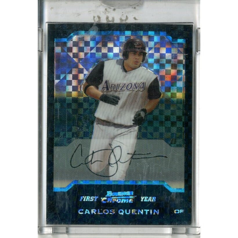 2004 Bowman Chrome X-Fractors #202 Carlos Quentin. rookie card picture