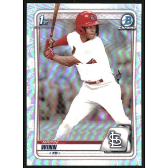 2020 Bowman Chrome Draft Refractors #BD59 Masyn Winn