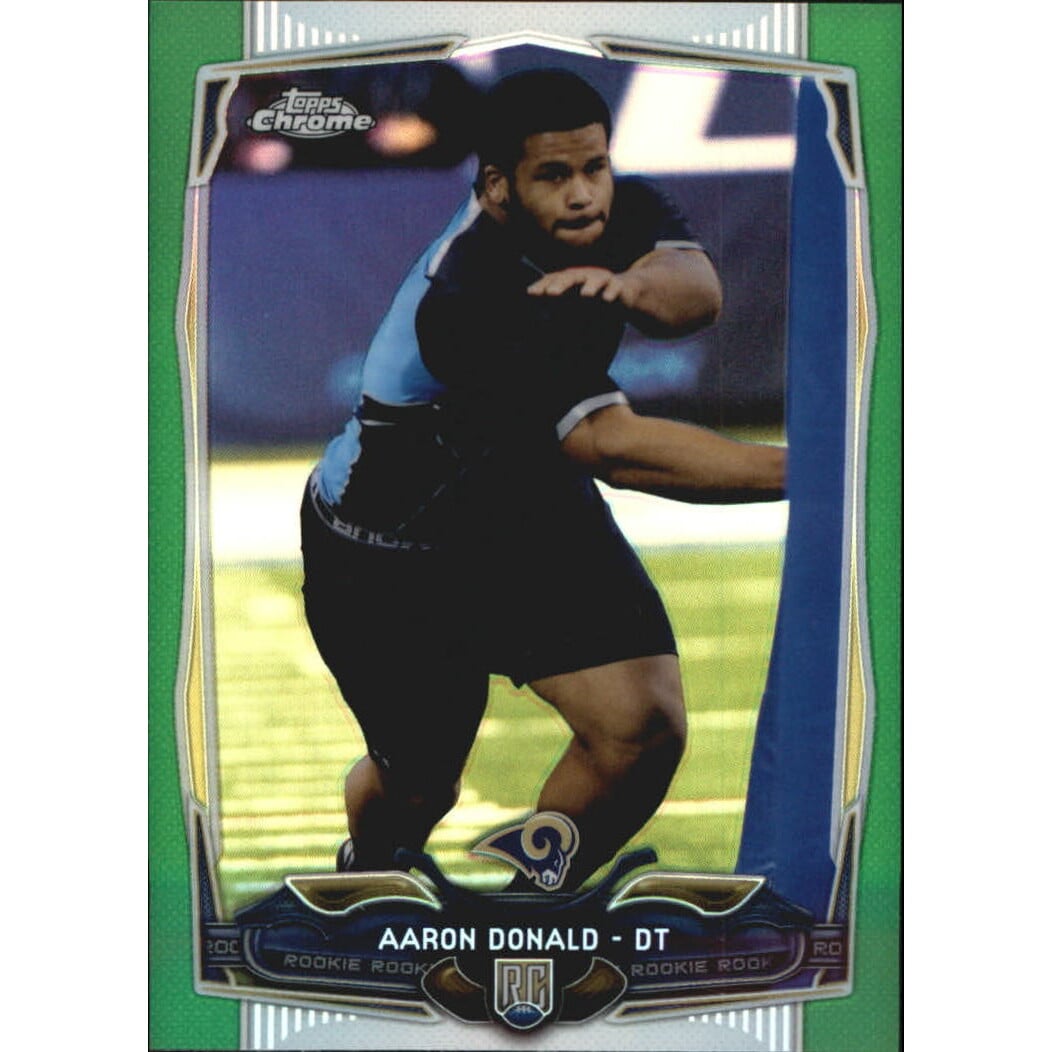 2014 Topps Chrome Green Refractors #175 Aaron Donald