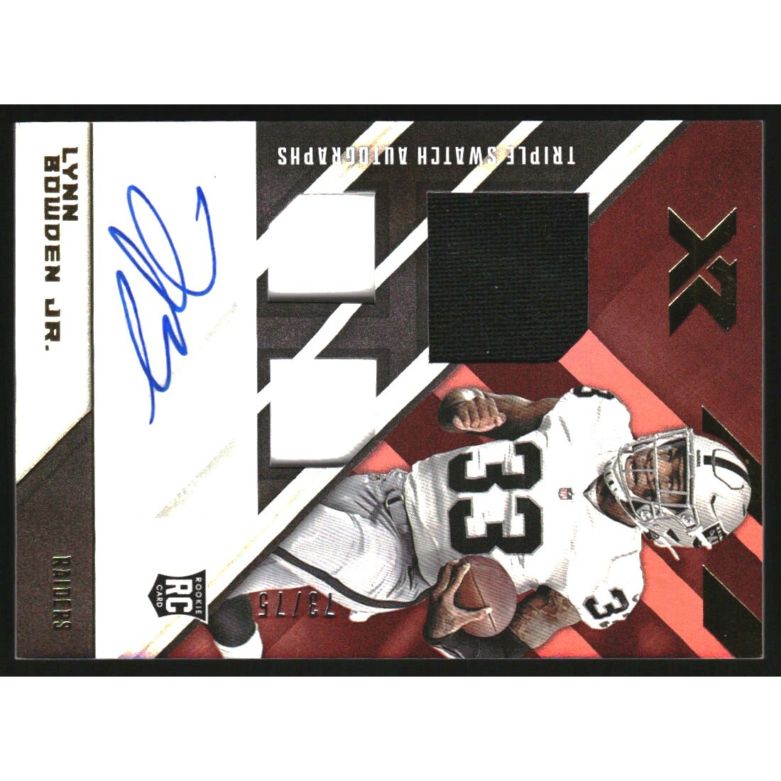 2020 Panini XR Red #231 Lynn Bowden Jr. JSY AU/75 2020 Panini XR Red #231 Lynn Bowden Jr. JSY AU/75