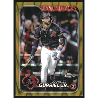 2024 Topps Chrome Gold RayWave Refractors #59 Lourdes Gurriel Jr.