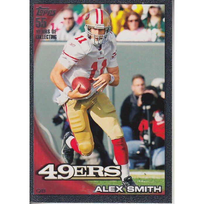 2010 Topps Black #336 Alex Smith QB. rookie card picture
