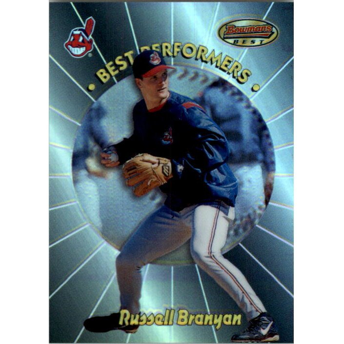 1998 Bowman's Best Performers Refractors #BP10 Russell Branyan. rookie card picture