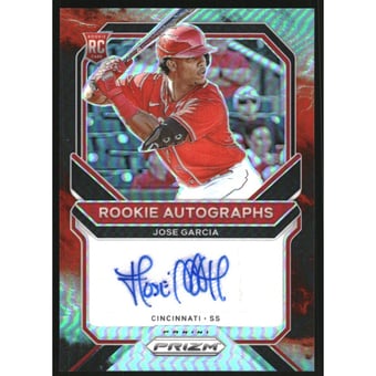 2021 Panini Prizm Rookie Autographs Prizms Cosmic Haze #60 Jose Garcia/50