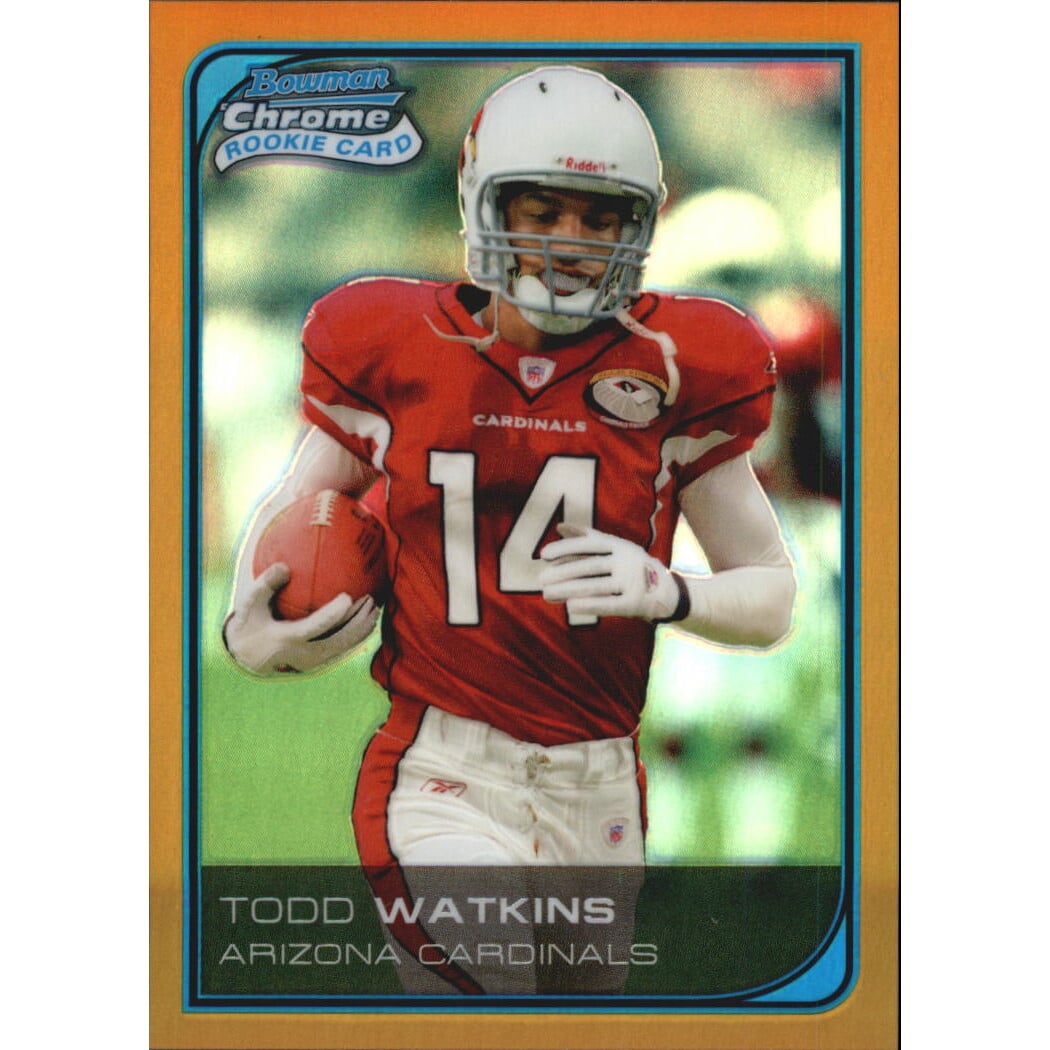 2006 Bowman Chrome Gold Refractors #80 Todd Watkins. rookie card picture