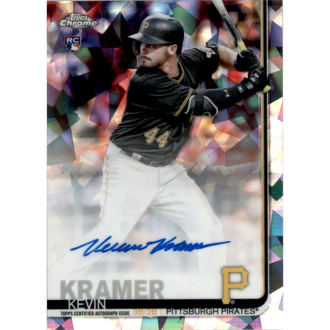 2019 Topps Chrome Sapphire Rookie Autographs #CSAKK Kevin Kramer. rookie card picture