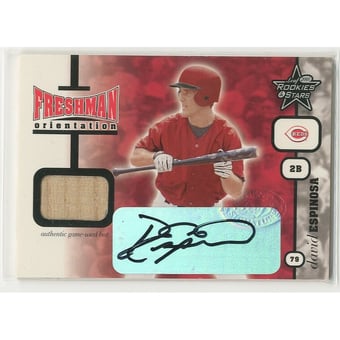 2001 Leaf Rookies and Stars Freshman Orientation Autographs #FO18 David Espinosa Bat