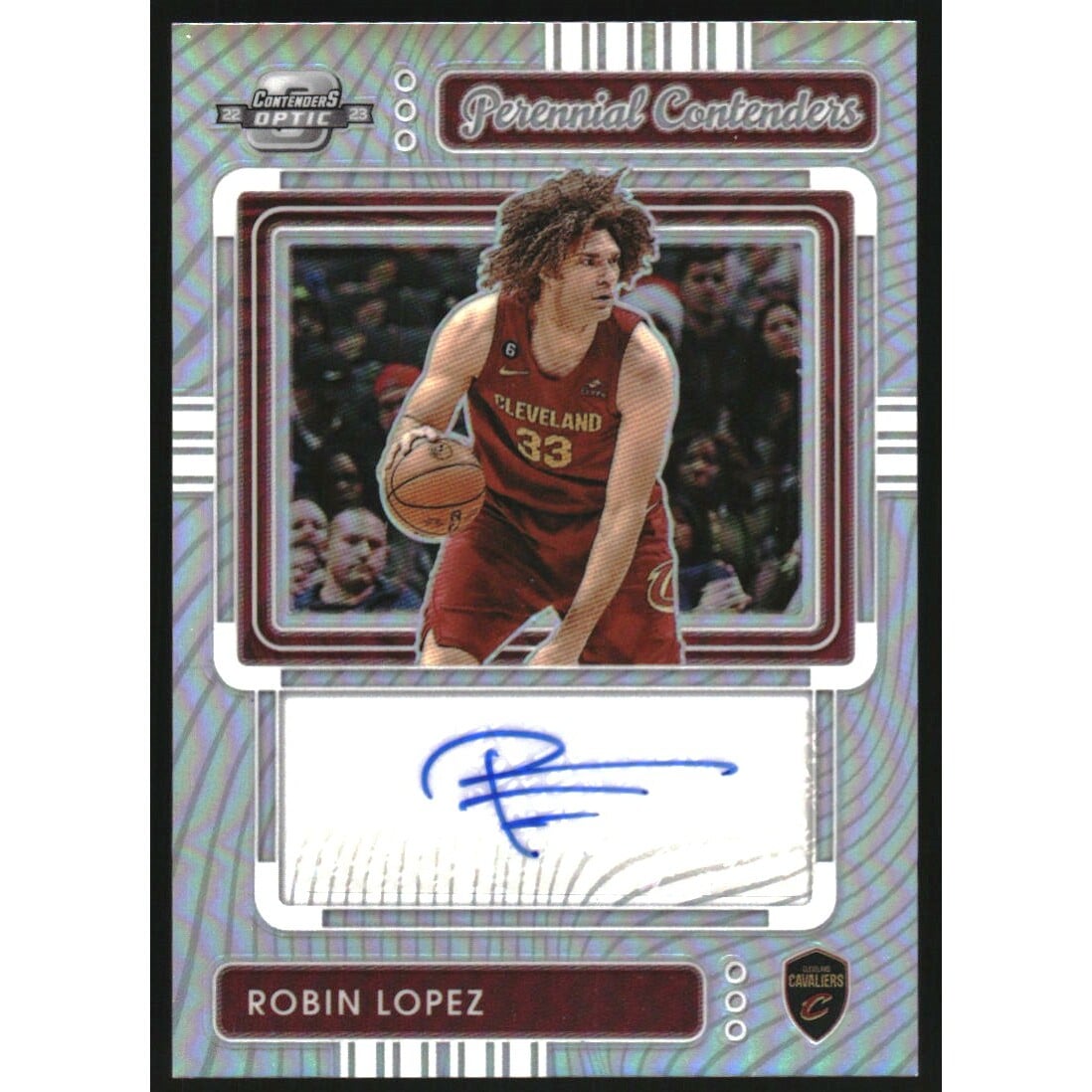 2022-23 Panini Contenders Optic Perennial Contenders Autographs #27 Robin Lopez/99. rookie card picture