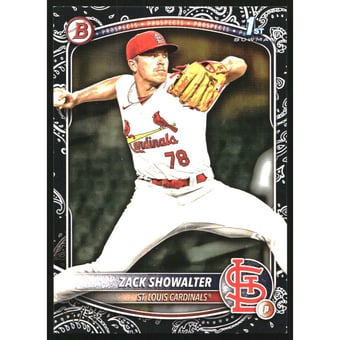 2025 Bowman Prospects Black Pattern #BP74 Zack Showalter