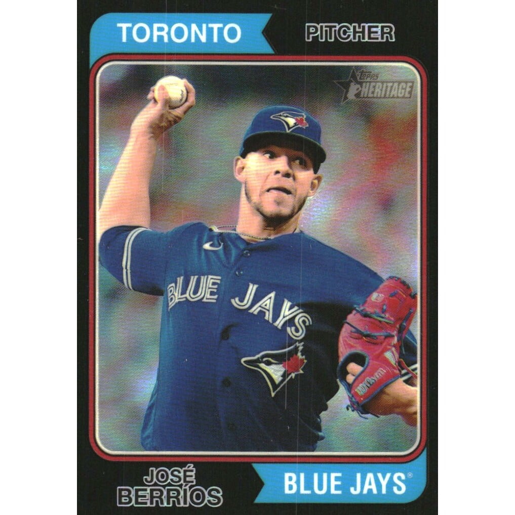 2023 Topps Heritage Chrome Black Border Refractors #534 Jose Berrios. rookie card picture