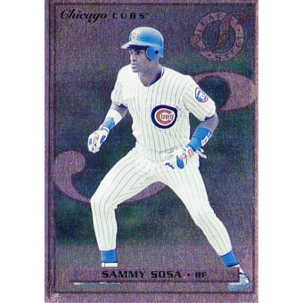 1996 Leaf Preferred Steel Gold #32 Sammy Sosa