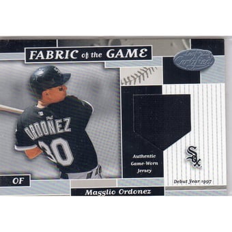 2002 Leaf Certified Fabric of the Game #116DY Magglio Ordonez/97