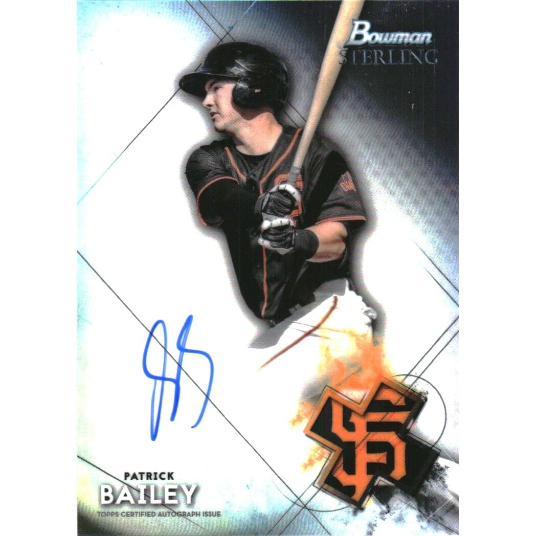 2021 Bowman Sterling Prospect Autographs #BSPAPB Patrick Bailey. rookie card picture