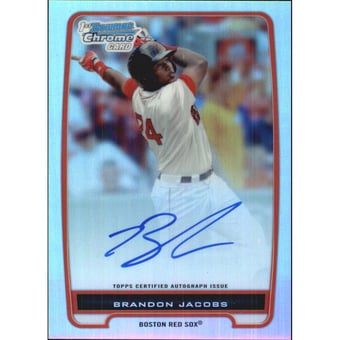 2012 Bowman Chrome Prospect Autographs Refractors #BCP93 Brandon Jacobs