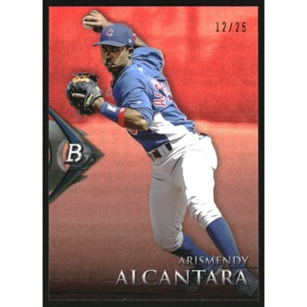 2014 Bowman Platinum Chrome Prospects Red Refractors #BPCP27 Arismendy Alcantara