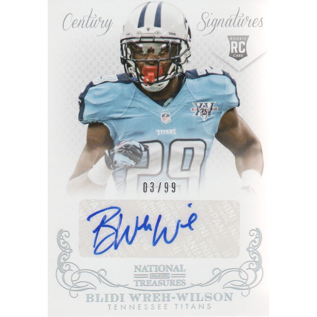 2013 Panini National Treasures #253 Blidi Wreh-Wilson AU RC. rookie card picture