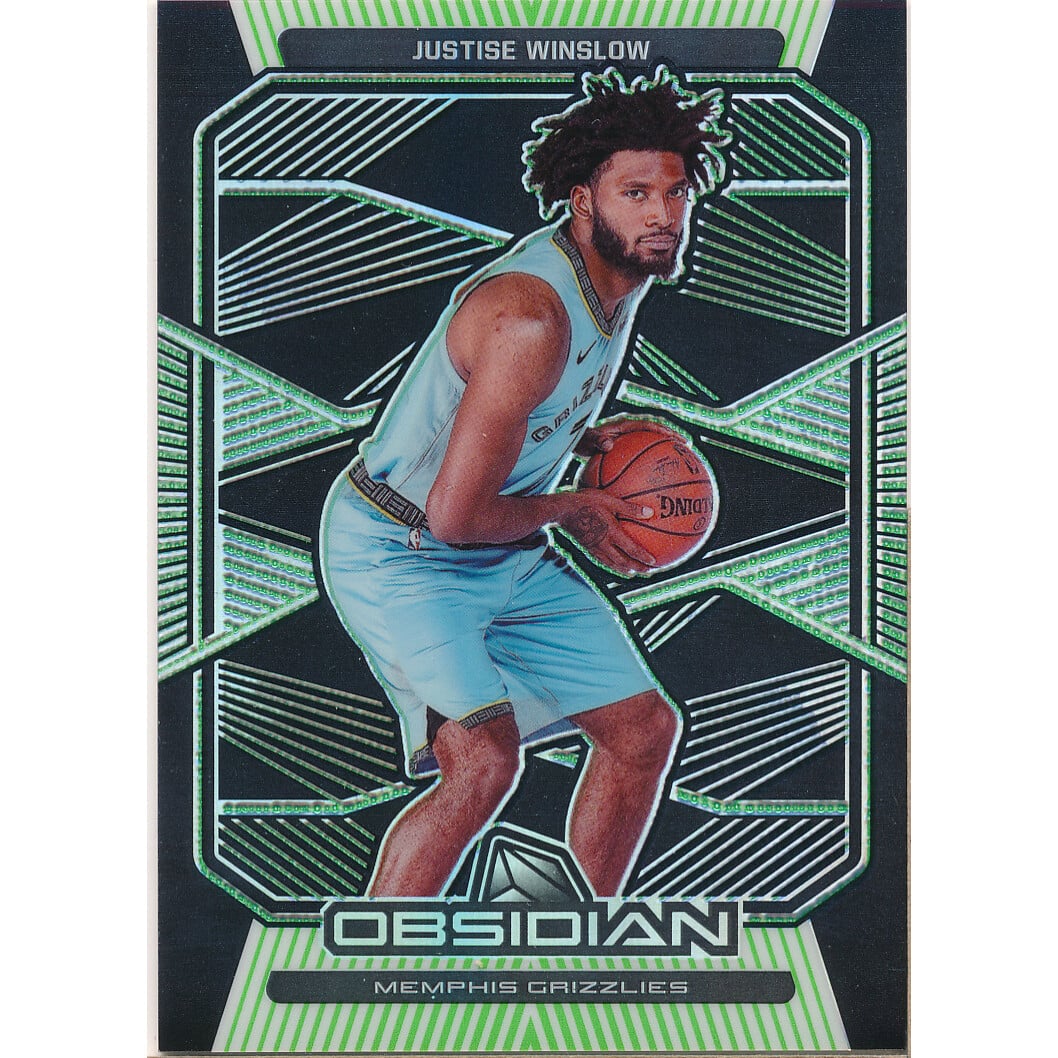 2019-20 Panini Obsidian Electric Etch Green #36 Justise Winslow/25. rookie card picture