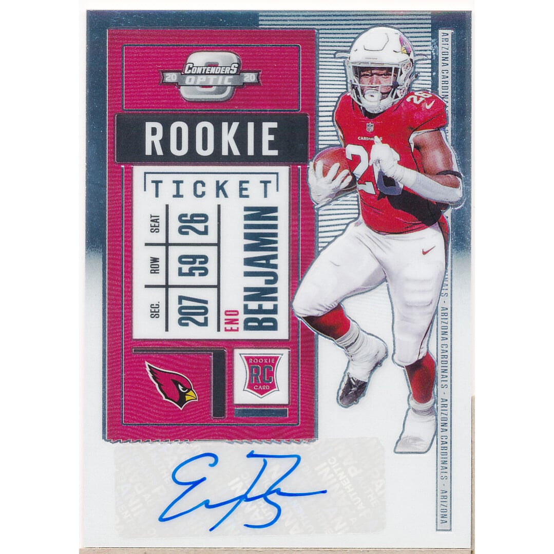2020 Panini Contenders Optic #197 Eno Benjamin AU RC. rookie card picture