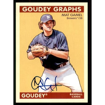 2009 Upper Deck Goudey Autographs #GGMG Mat Gamel
