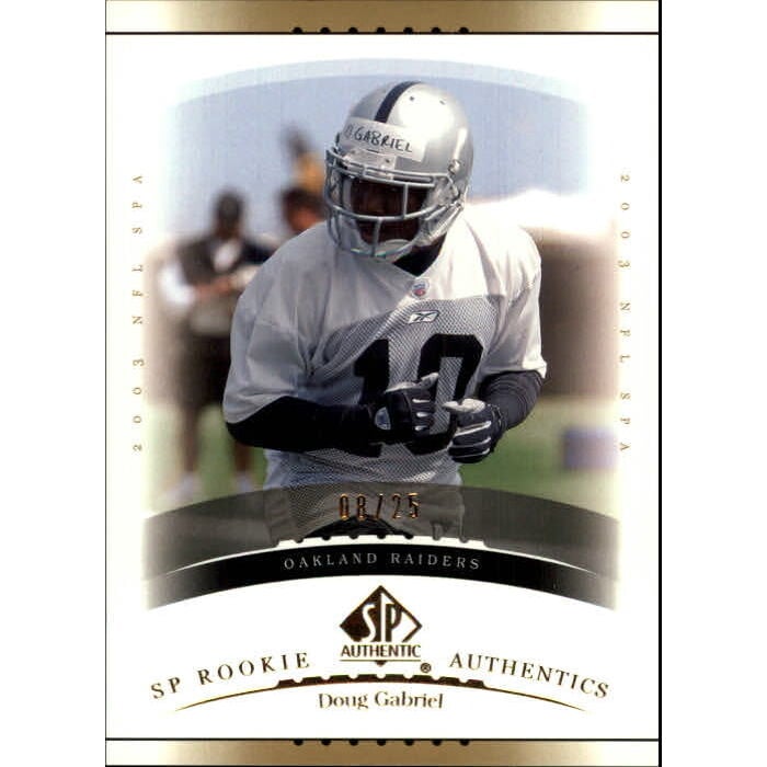 2003 SP Authentic Gold #185 Doug Gabriel