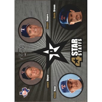 2005 Leaf 4 Star Staffs #9 Ryan/Brown/Moyer/Rogers