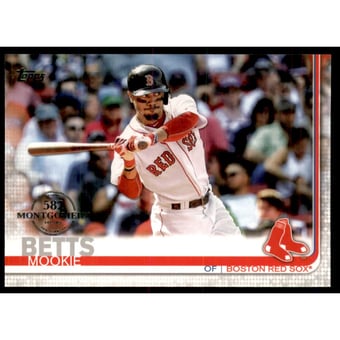 2019 Topps Factory Set 582 Montgomery #50 Mookie Betts