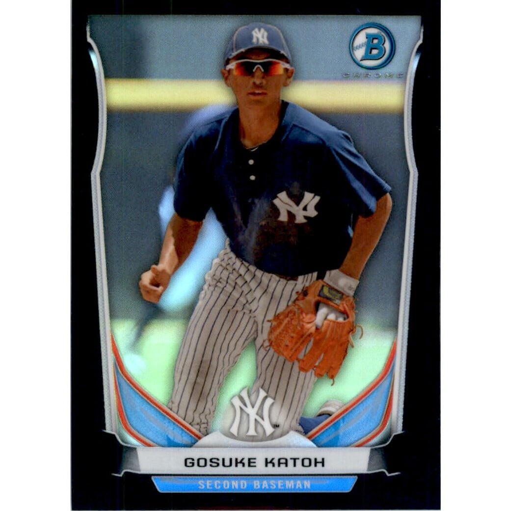 2014 Bowman Chrome Prospects Black Refractors #BCP56 Gosuke Katoh. rookie card picture