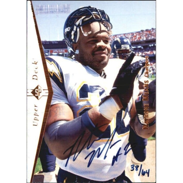1999 SP Authentic Buy Back Autographs #69 Natrone Means 95SP/64