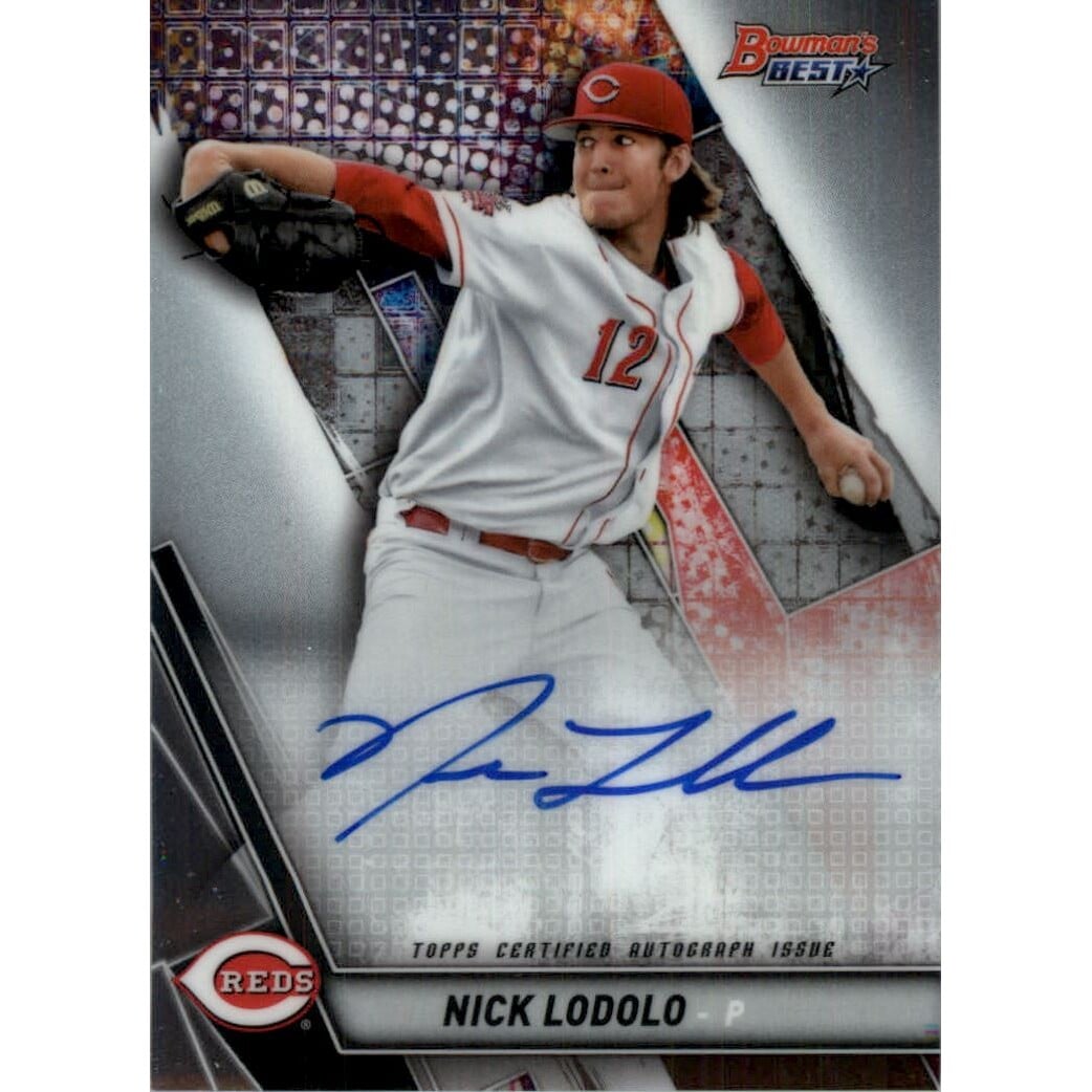 2019 Bowman's Best Best of '19 Autographs #B19NLO Nick Lodolo. rookie card picture