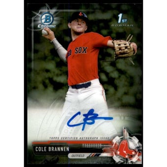 2017 Bowman Chrome Draft Autographs #CDACB Cole Brannen