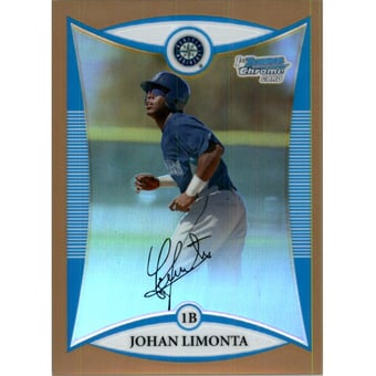 2008 Bowman Chrome Prospects Gold Refractors #BCP237 Johan Limonta