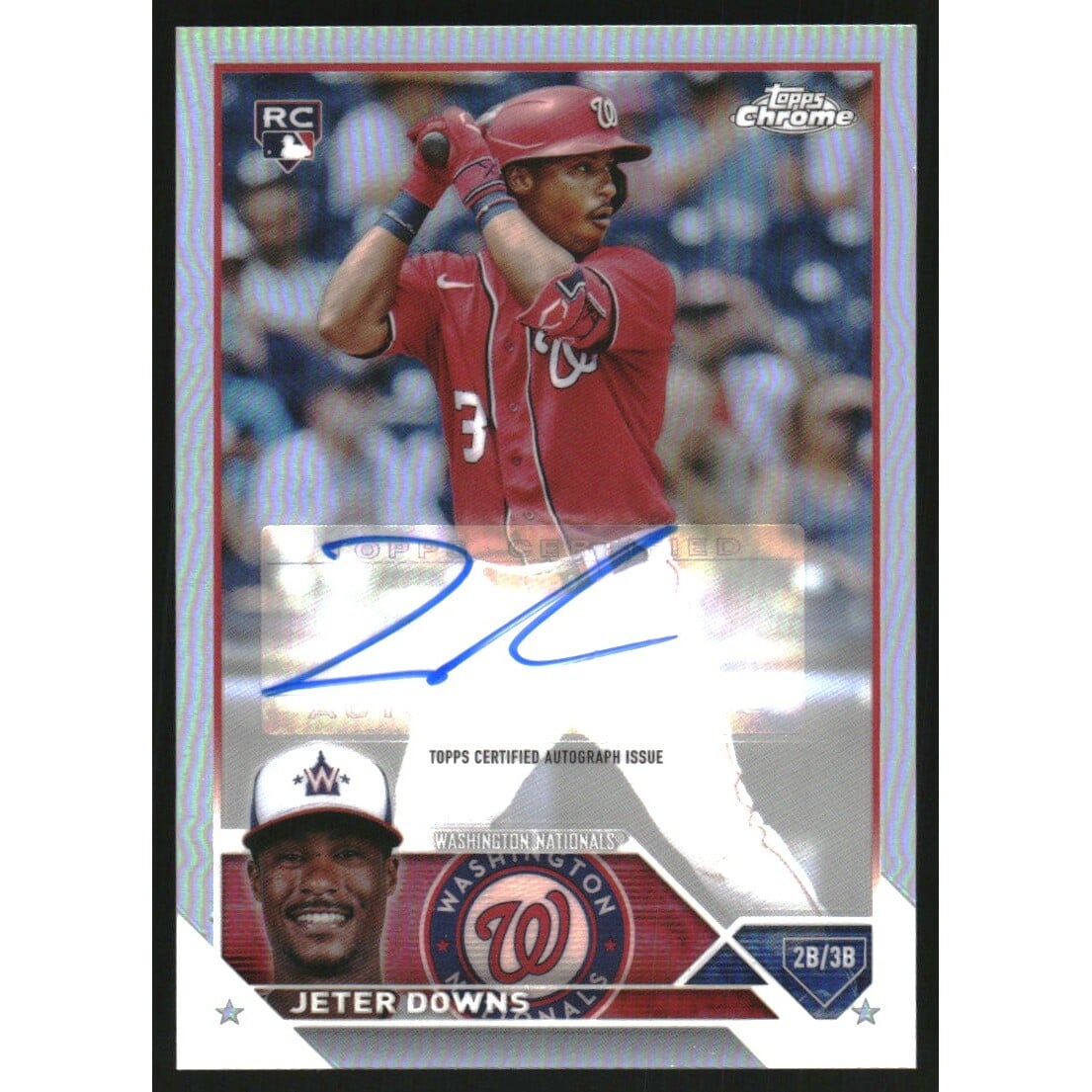 2023 Topps Chrome Update Autographs Refractors #ACJDO Jeter Downs. rookie card picture