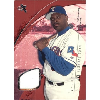 2002 E-X Essential Credentials Now #29 Carl Everett Jsy/29