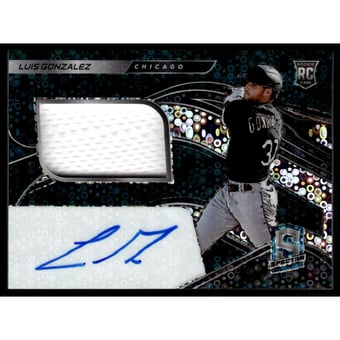 2021 Panini Spectra Spectra Rookie Jersey Autographs Neon Blue #176 Luis Gonzalez