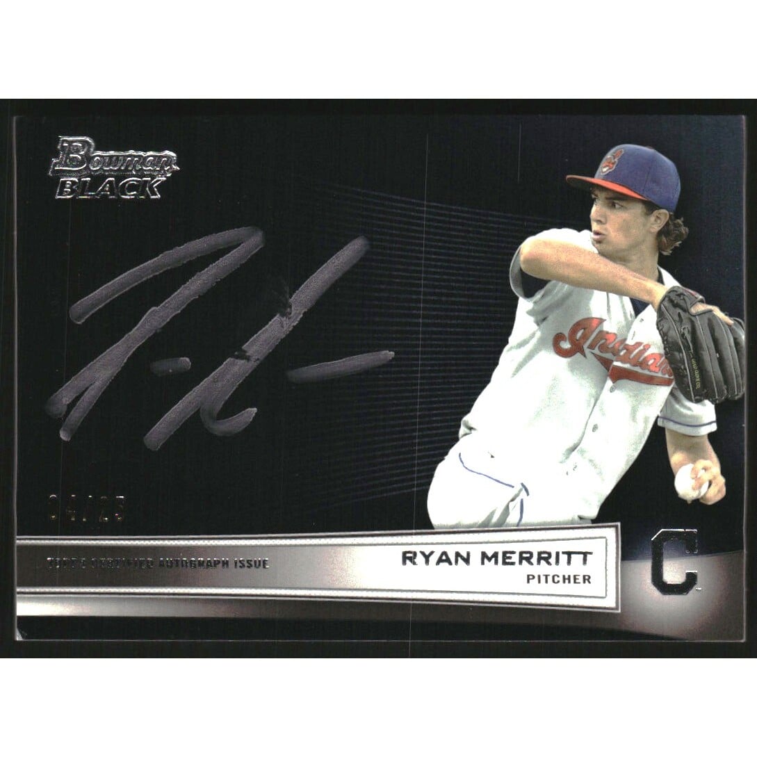 2015 Bowman Black Collection Autographs #BBCRM Ryan Merritt BC. rookie card picture