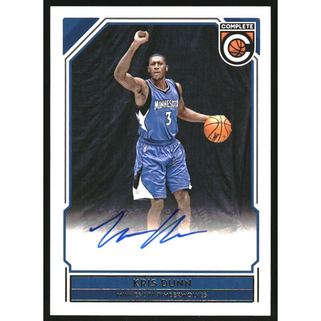 2016-17 Panini Complete Autographs #3 Kris Dunn. rookie card picture