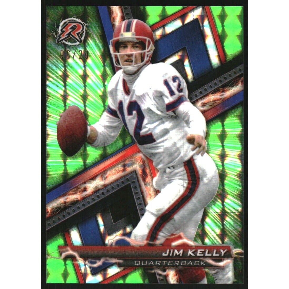 2023 Topps Composite Resurgence Lime Green Geometric #92 Jim Kelly. rookie card picture