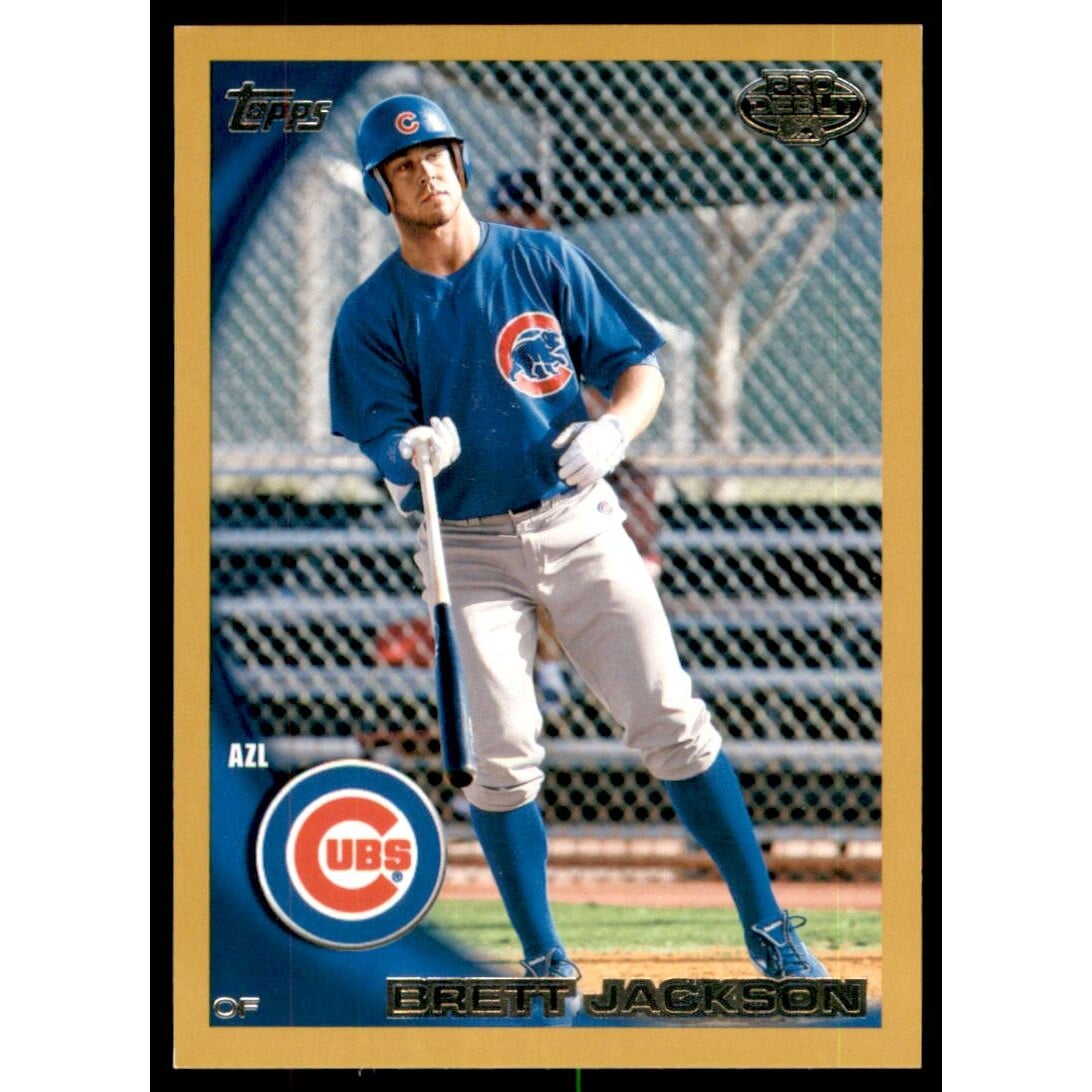 2010 Topps Pro Debut Gold #76 Brett Jackson. rookie card picture