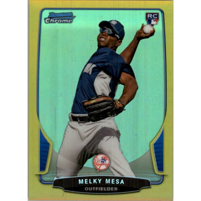 2013 Bowman Chrome Gold Refractors #207 Melky Mesa. rookie card picture