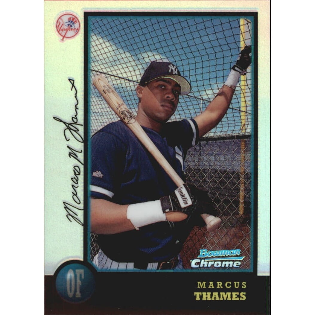 1998 Bowman Chrome Refractors #318 Marcus Thames. rookie card picture