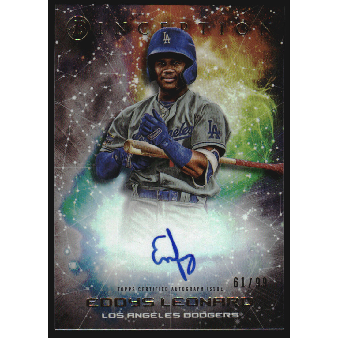 2022 Bowman Inception Primordial Prospects Autographs #PPAEL Eddys Leonard
