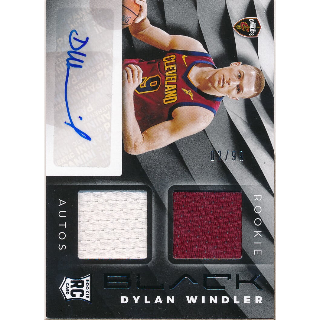 2019-20 Panini Black Rookie Memorabilia Autographs #29 Dylan Windler. rookie card picture