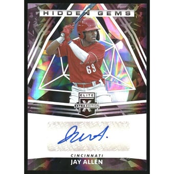 2022 Elite Extra Edition Hidden Gems Autographs Black #67 Jay Allen
