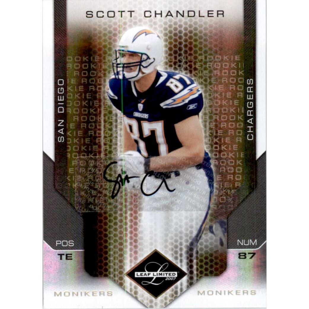 2007 Leaf Limited Monikers Autographs Gold #296 Scott Chandler