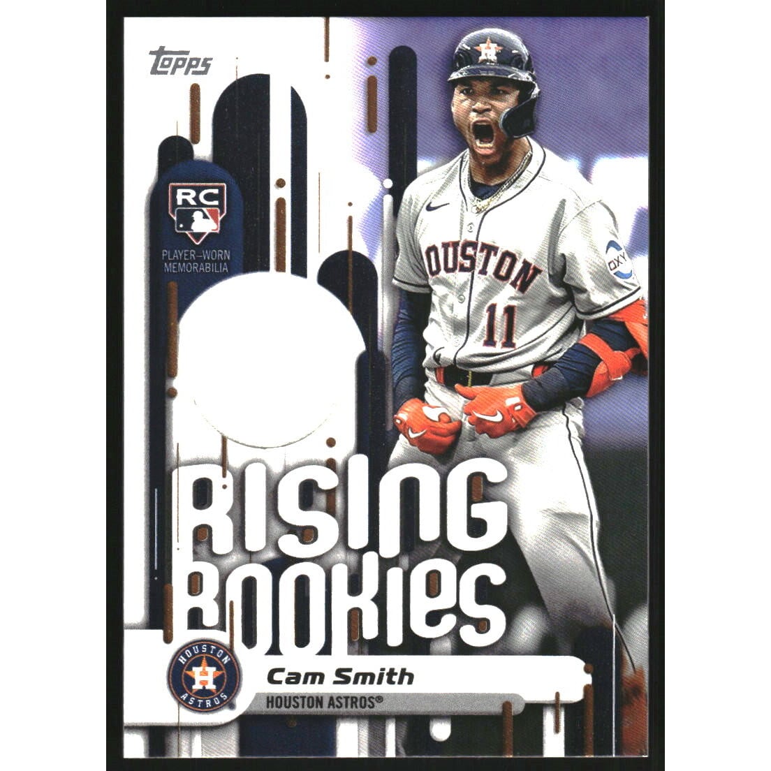 2025 Topps Update Rising Rookie Relics #RRRCS Cam Smith. rookie card picture