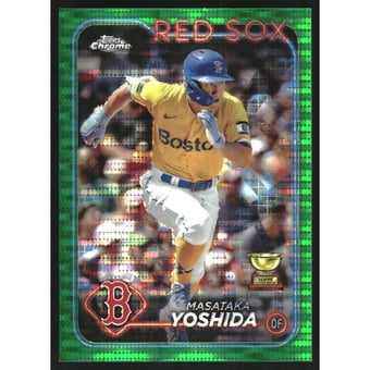 2024 Topps Chrome Green Sonar Refractors #63 Masataka Yoshida