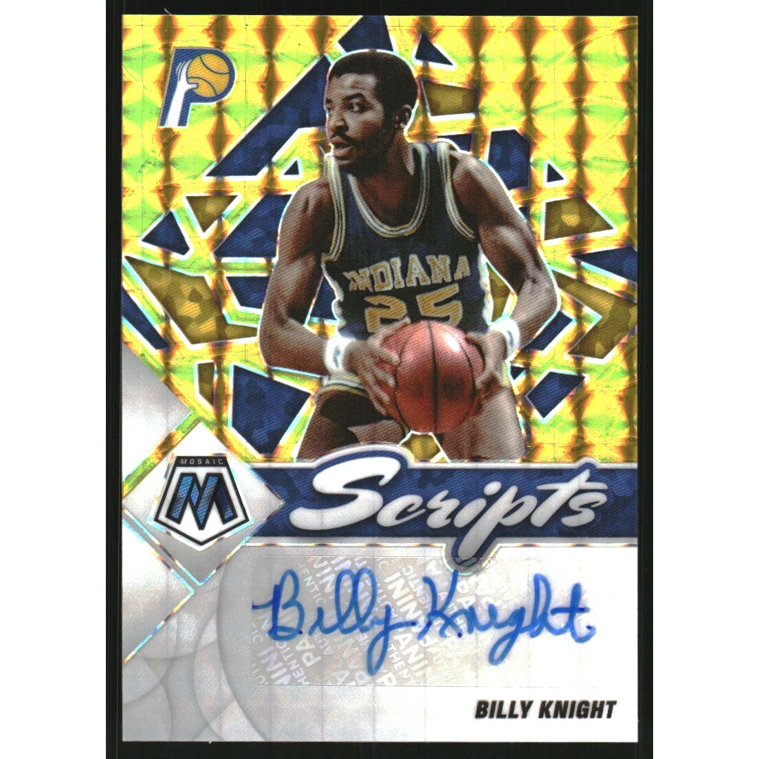 2021-22 Panini Mosaic Scripts Gold #31 Billy Knight 2021-22 Panini Mosaic Scripts Gold #31 Billy Knight