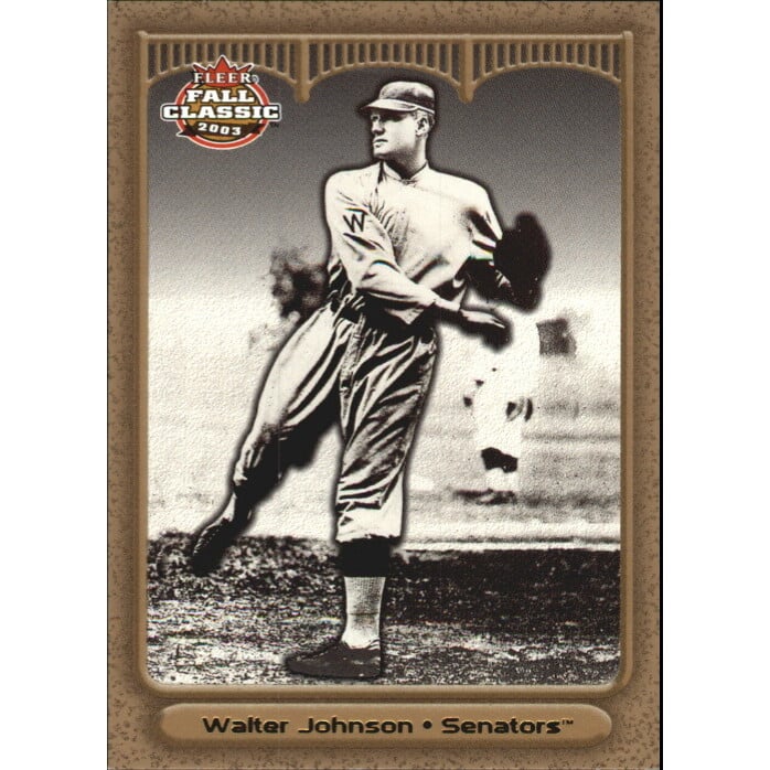 2003 Fleer Fall Classics Championship Gold #29 Walter Johnson. rookie card picture
