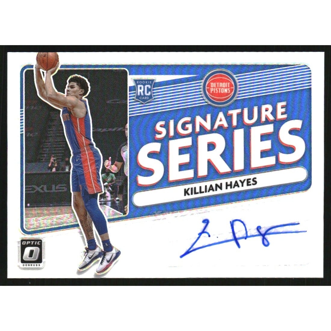 2020-21 Donruss Optic Signature Series Holo #57 Killian Hayes. rookie card picture